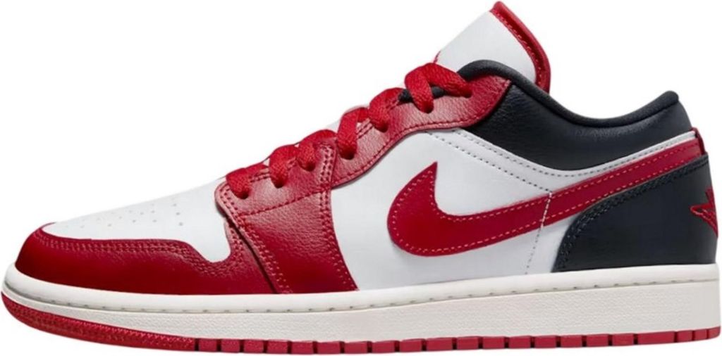 Nike Air Jordan 1 Low "Reverse Black Toe", Rot, Größe: 42
