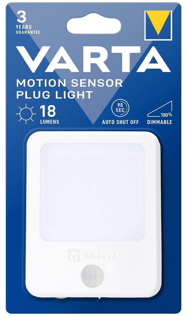 Varta Motion Sensor Plug Light, Stecker-Nachtlicht, Weiß, Produktbild 