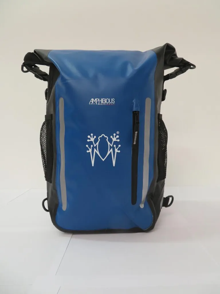 Sac à dos étanche Amphibious Atom bleu avec fermeture Quick Proof 15L