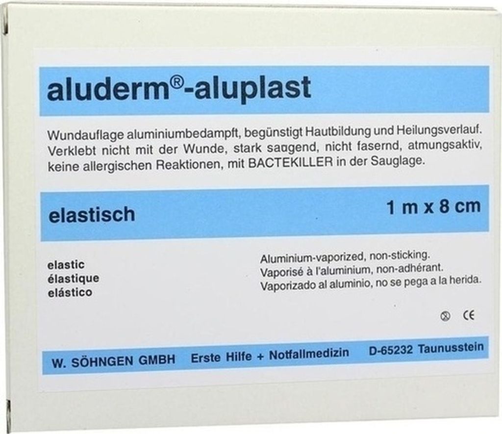 Pansement adhésif aluderm-aluplast élastique 1mx8cm Image du produit 