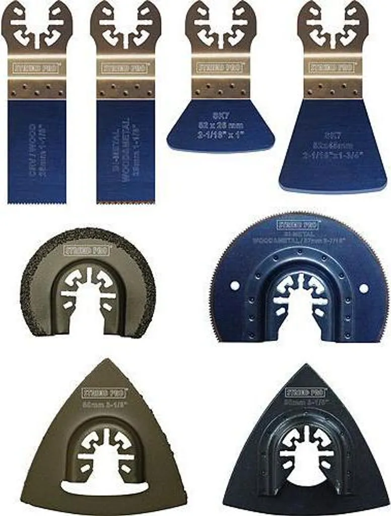 Set Accessori Multiutensile Strend Pro TAS-GP117: Lame in Carburo e HCS