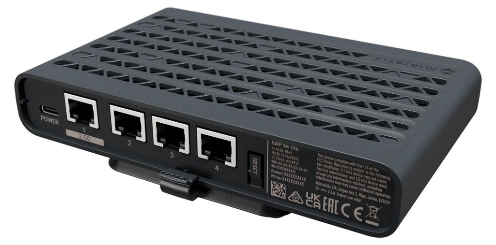 Mikrotik hAP be lite, Wi-Fi 7 (802.11be), Dual-Band (2,4 Produktbild 