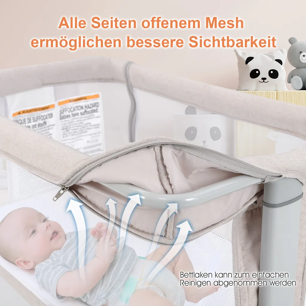 Lit bébé 3 en 1 réglable : solution anti-reflux et sommeil partagé - 7