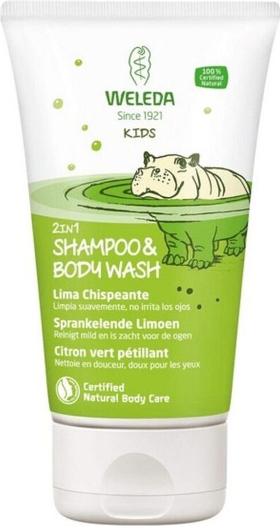 WELEDA Kids 2in1 Shower & Shampoo spritzig.Limette 150ml Produktbild 