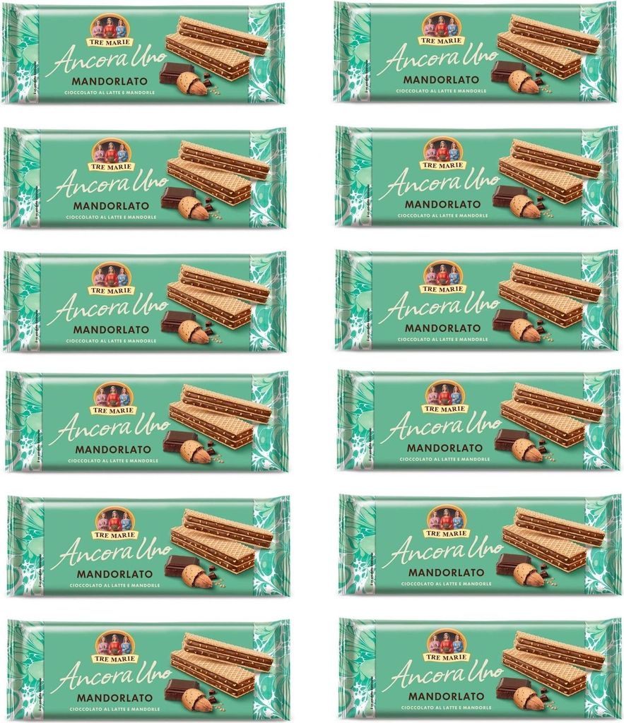 12x Tre Marie Ancora Uno Wafer Mandorlato Waffeln gefüllt Produktbild 