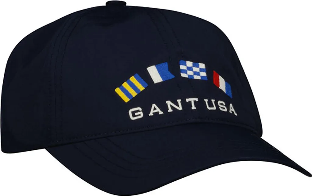 Casquette de Baseball Bleue Gant Nautical Graphic - Style Marin Homme