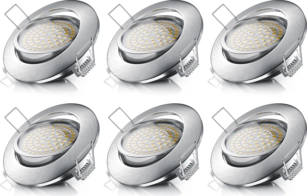 Spot LED Encastrable Variable en Aluminium Blanc avec Tête Orientable