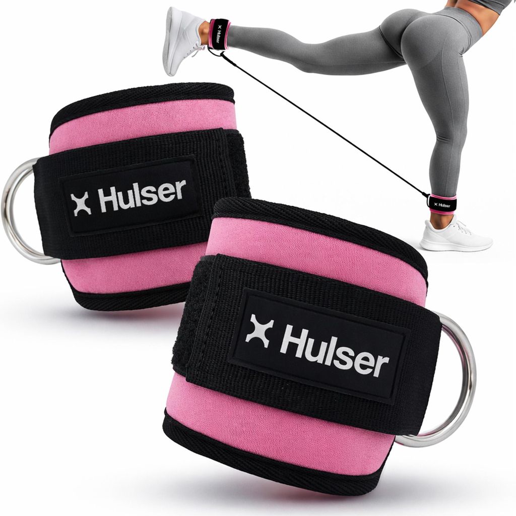 Hulser Fußschlaufen – 2 Stück – Schwarz – Ankle Straps für Produktbild 