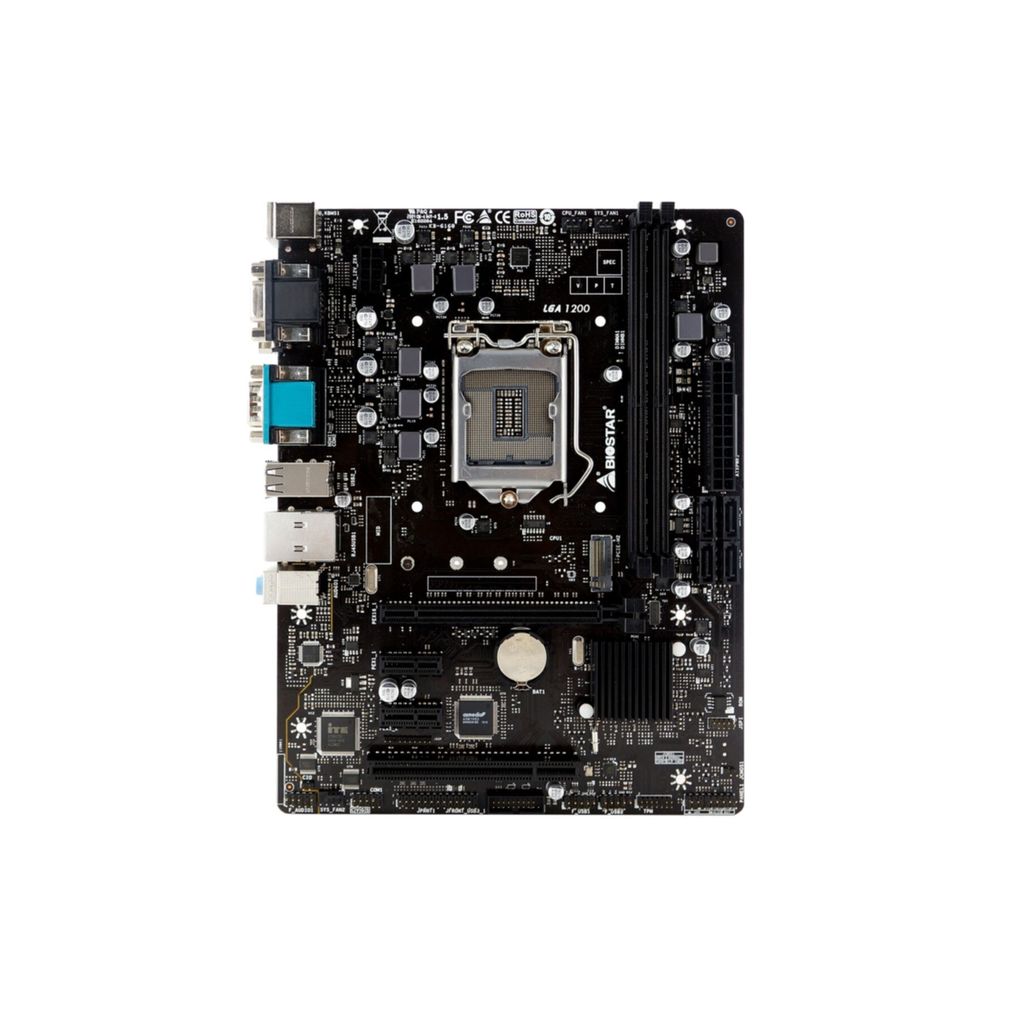 Biostar H410MHG - Motherboard - micro ATX - LGA1200-Sockel - H410 Chipsatz - USB 3.2 Gen 1 - Gigabit LAN - Onboard-Grafik (CPU erforderlich)