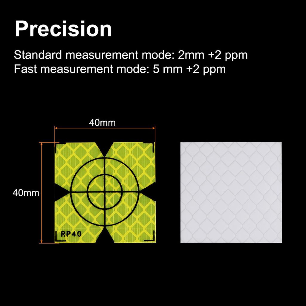 10Stk Umfrage Reflektor Bl?tter 40mm Selbstklebend Reflexband Vermessung Zielmarke fš¹r Ganze Bahnh?fe Grš¹n