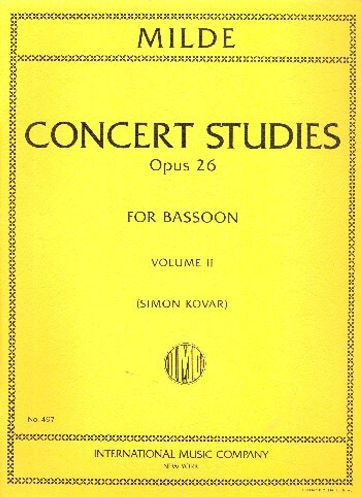 Concert Studies op.26 vol.2 for bassoon