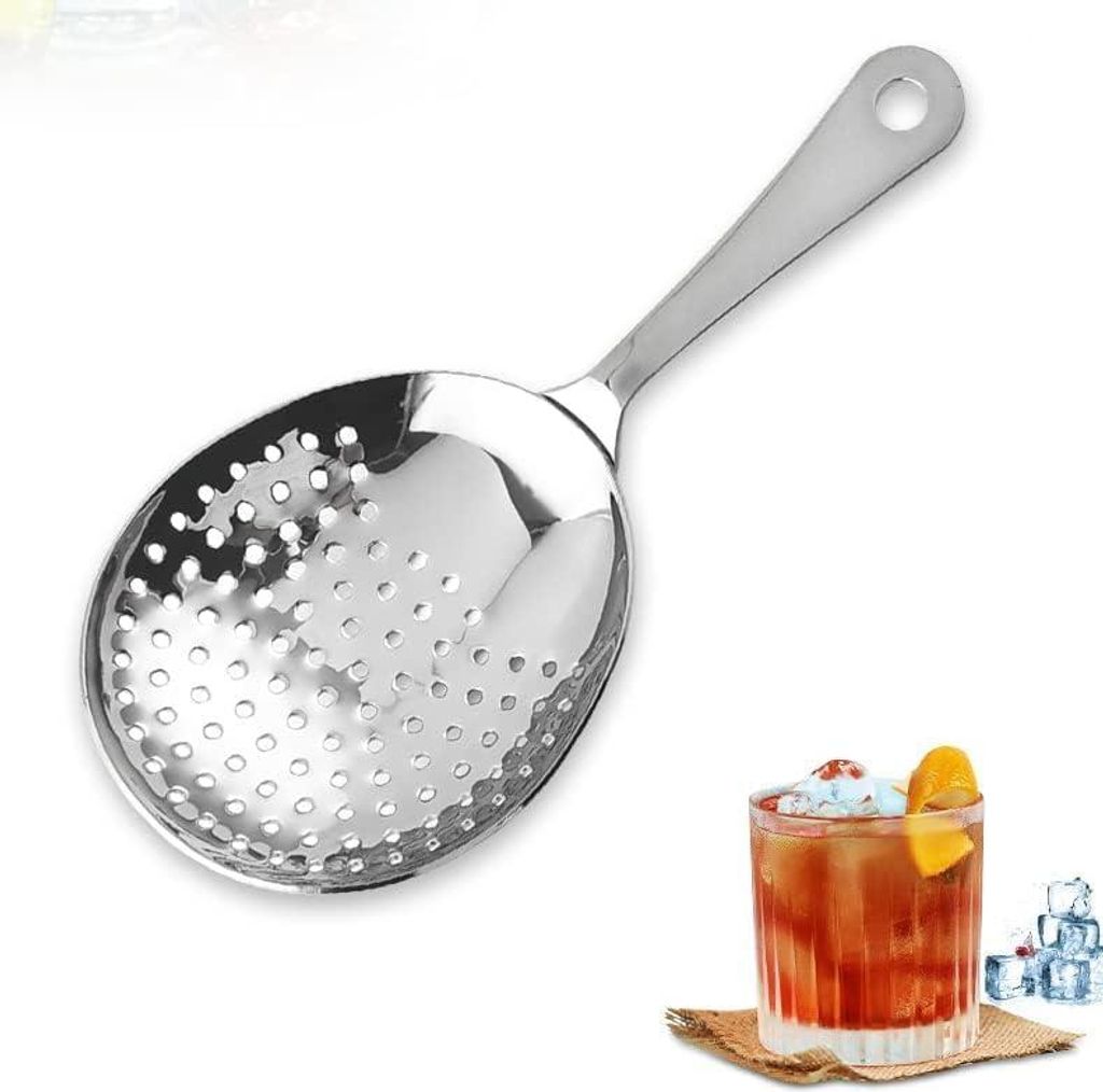 Siebl?ffel aus Edelstahl 304 šC Premium-Bar-Cocktail-Sieb Und Rš¹hrwerkzeug