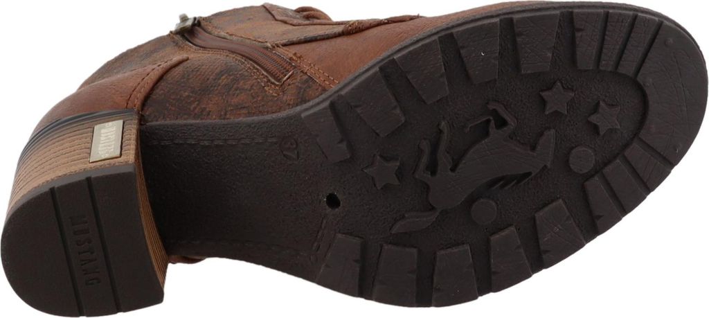 Mustang Damen Stiefelette mit Gummizug und Zierprägung 15M0182001, Größe:37 EU, Farbe:Braun