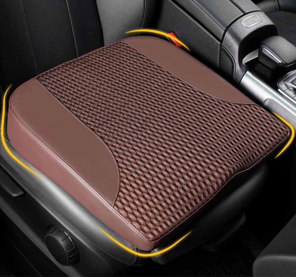 Bequemes Autositzkissen aus Memory-Schaum zur Schmerzlinderung bei Ischias- und Steißbeinschmerzen – Sitzkissen für Auto, LKW, Büro, Rollstuhl...