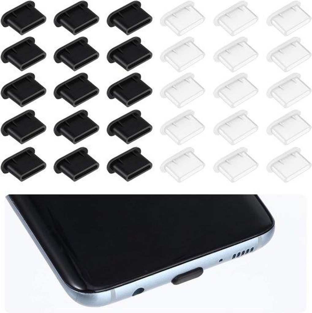 USB-C-Schutzkappen für USB 3.1-Port - Mobiler USB-C-Schutz für Telefonladestation - Stoffbeschermung für USB-C-Stecker