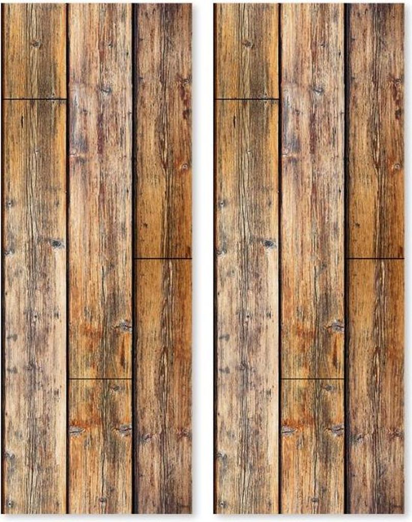 Panneaux muraux autocollants 3D Motif Bois Planches Image du produit 