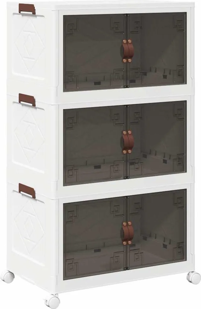 Gagnez de la place avec ce bac de rangement empilable 75 L à 3 niveaux gris