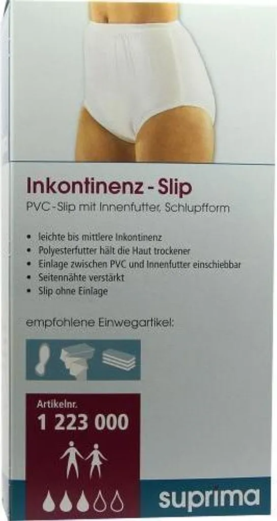 Suprima 1-223-000 Slip PVC Incontinenza: Stop Perdite con Fodera