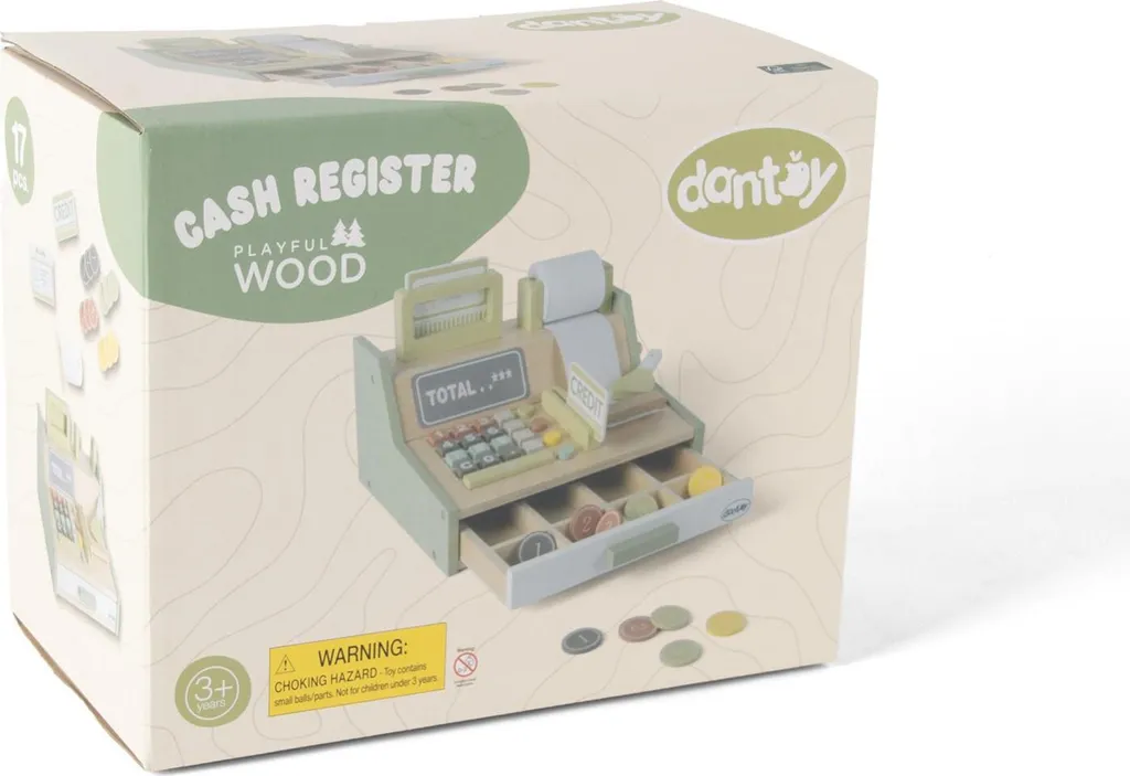 Caisse enregistreuse avec accessoires Dantoy - Jeu d'imitation durable - 10