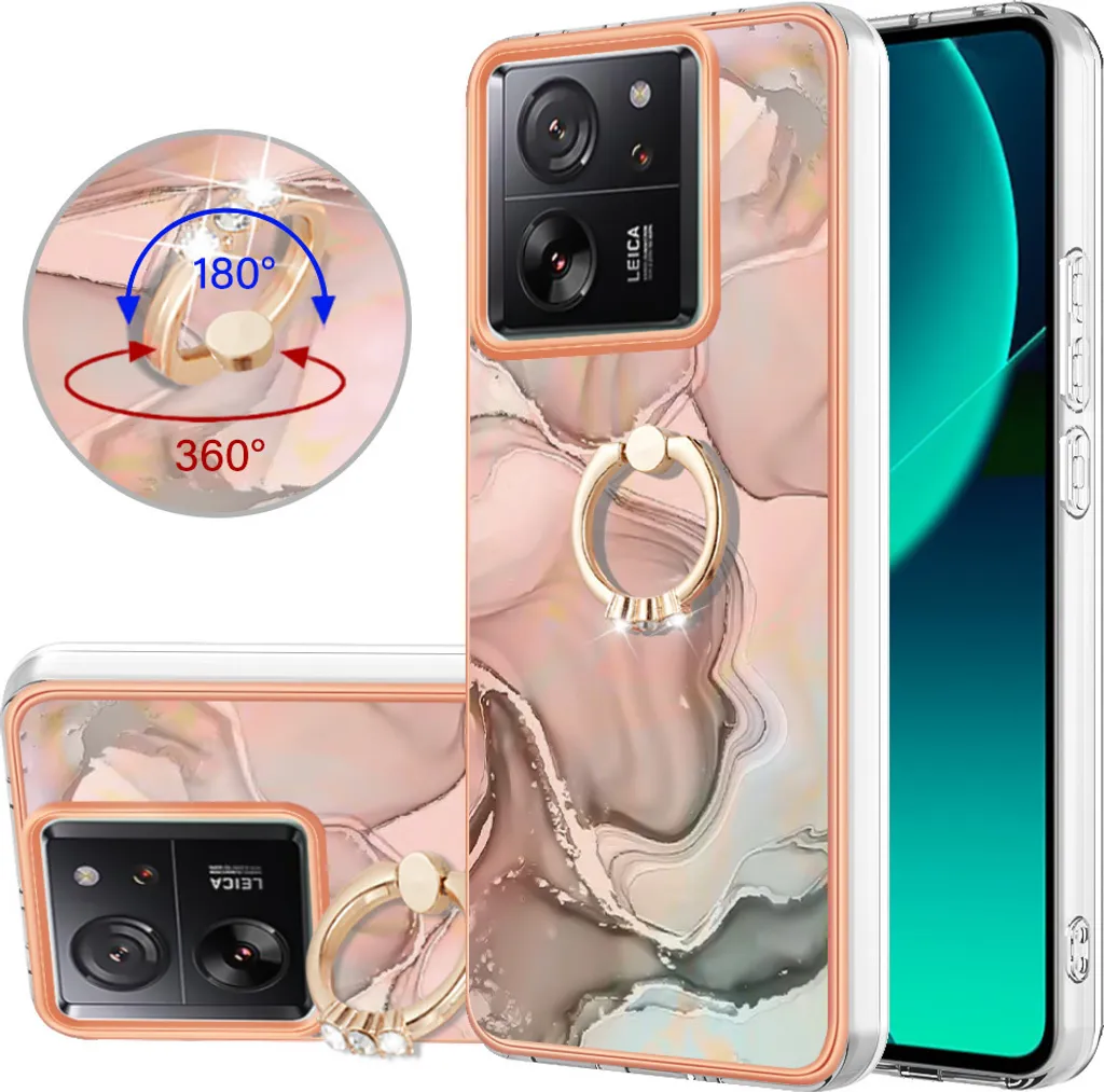 Miglior Cover Xiaomi 13T con Anello: Silicone Beige Paraurti Top