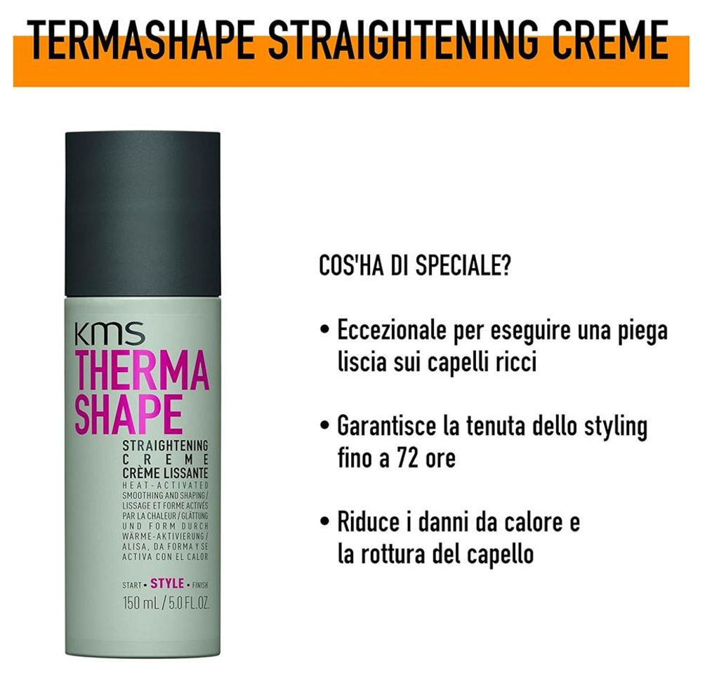 KMS Thermashape Straightening Creme 150ml - crema lisciante Immagine del prodotto 