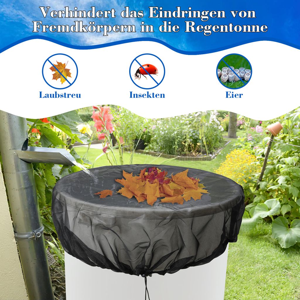 Abdeckung für Regentonne rund Ø 95 cm
