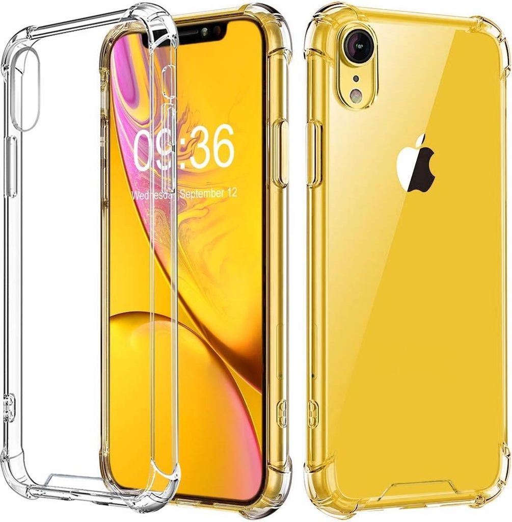 Hülle für iPhone XR - Stoßfeste Transparent Handyhülle Kratzfest Schutzhülle Ultra Dünn Phonillico