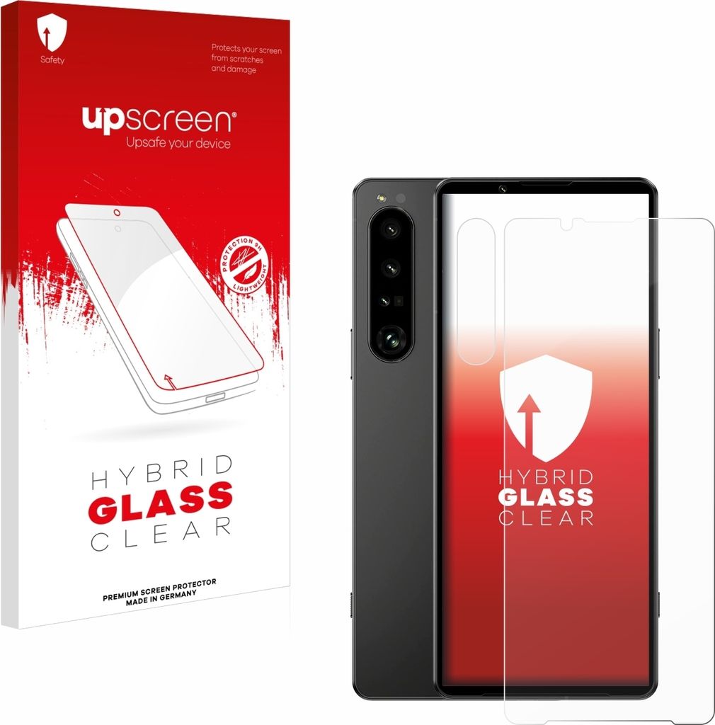 upscreen Schutzglas für Sony Xperia 1 IV (Display+Kamera) Schutzfolie Panzer Folie Glas Display Schutz klar