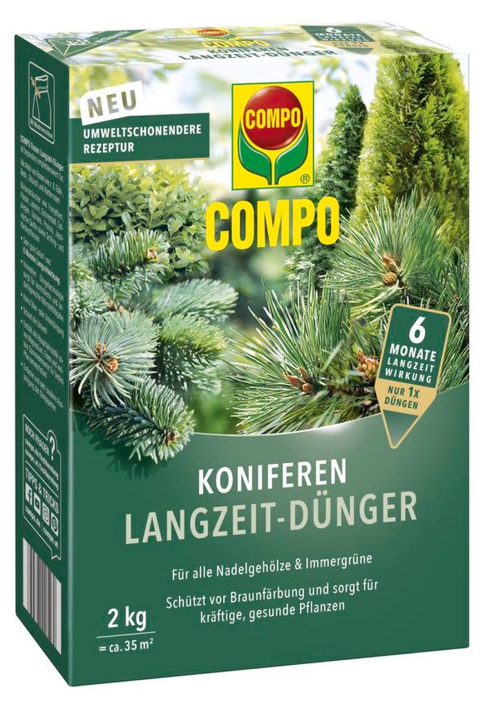 COMPO Koniferen Langzeit-Dünger - 2 kg für ca. 35 m² Produktbild 