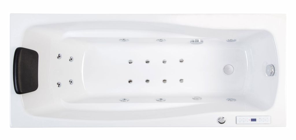 Ocean 160 links Whirlpool Set ohne Armatur : Ohne Armaturen Varianten: Ohne Armaturen