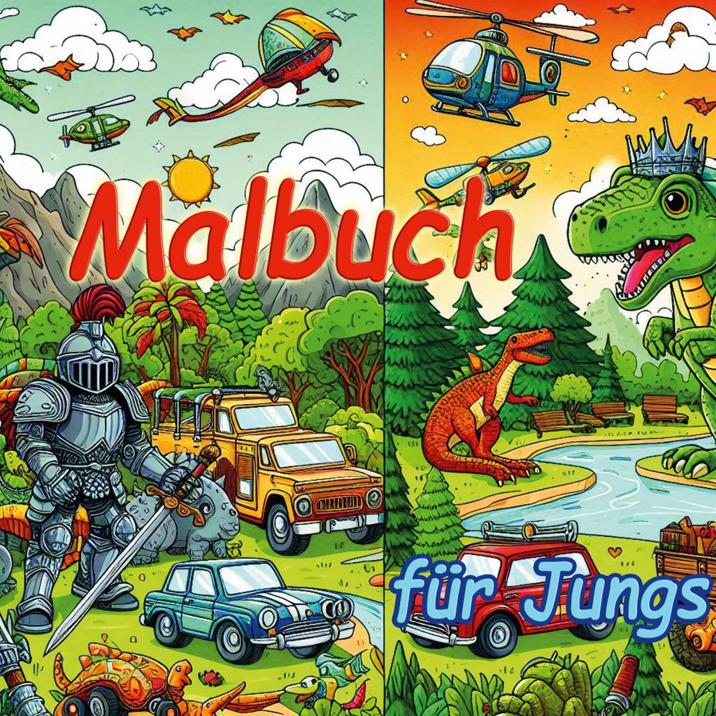 Malbuch für Jungs Produktbild 