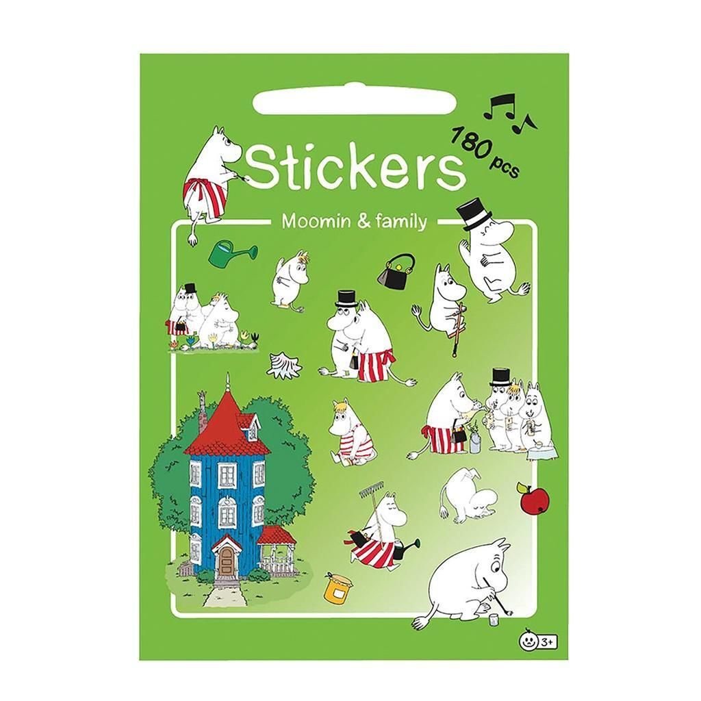 Mumin-Sticker Familie m. 180 Aufkleber