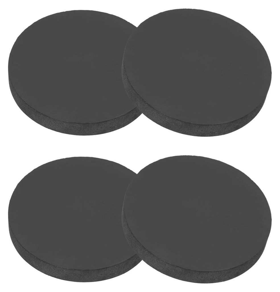 4 Stück Gummiringe, runde Gummibuchsen 60 mm x 8 mm, Gummidichtung, Flachdichtung, Dichtungspads für Haushalt, Auto und Heimwerkerbedarf, schwarz