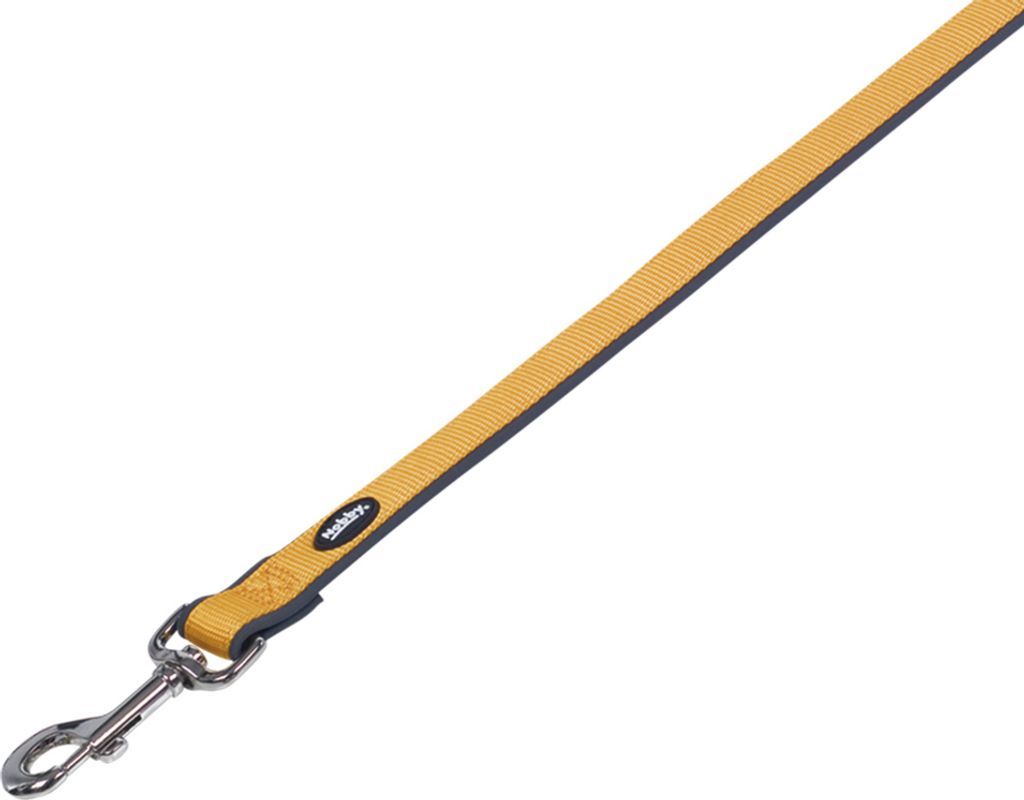 Nobby Leine "Classic Preno" L: 120 cm, B: 20/25 mm orange / grau