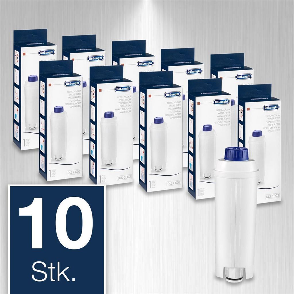 10 x DeLonghi Wasserenthärter-Filter DLSC002 Produktbild 