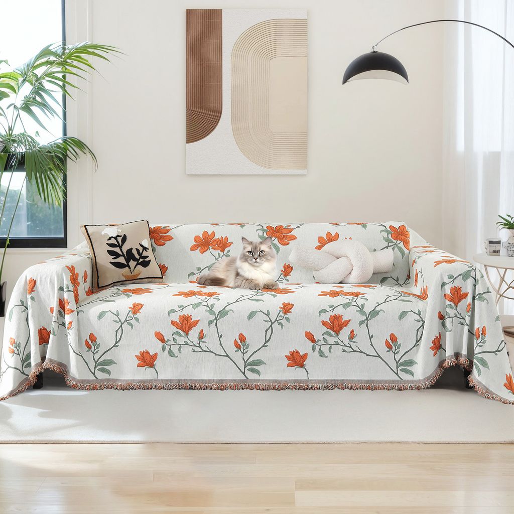 Doppelseitig boho tagesdecke, Kuscheldecke mit Fransen, bettüberwurf Baumwolle Muster Couchdecke Sesseldecke Wendedecke Couch Überwurf Vielseitig...