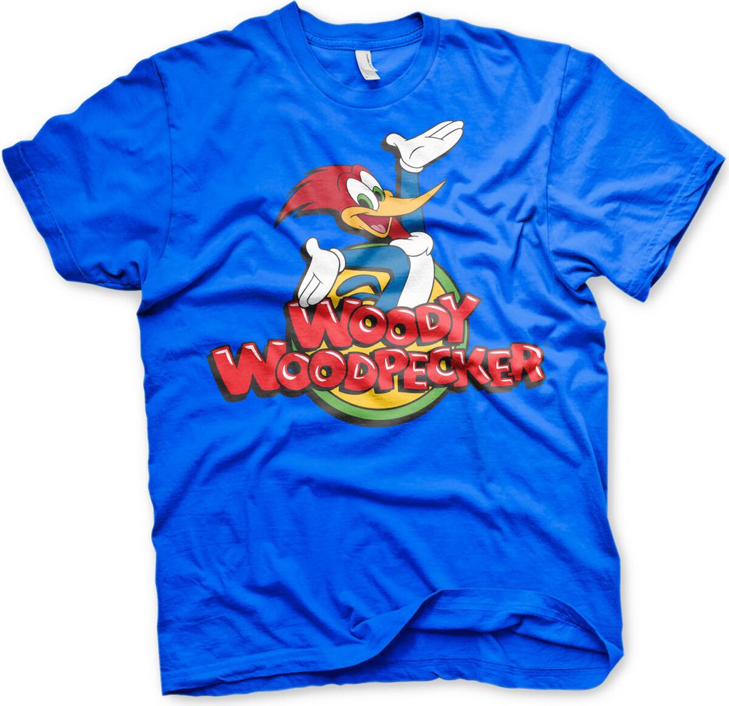 Woody Woodpecker Classic Logo T-Shirt - X-Large - Blue