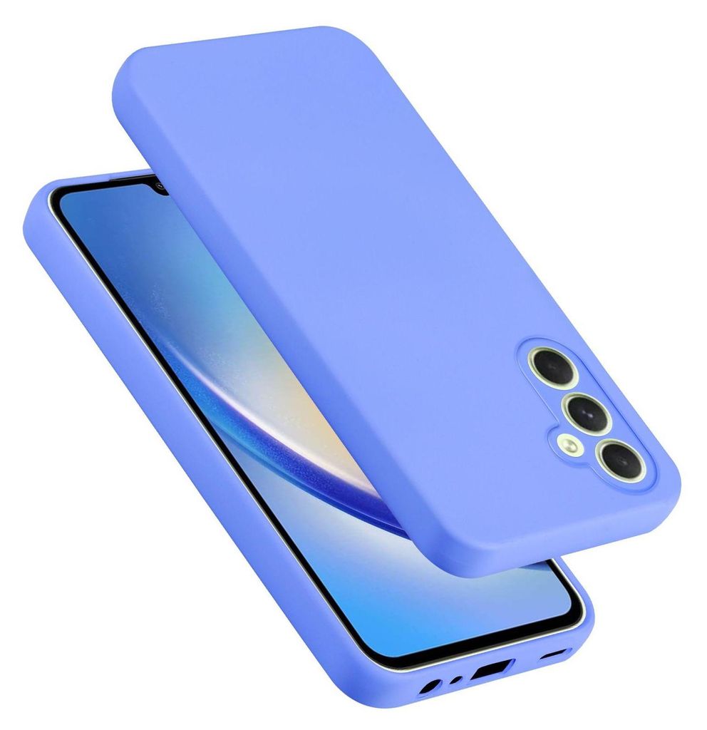 Cadorabo Hülle für Samsung Galaxy A34 5G Hülle Silikon Handyhülle Case aus flüssigem Silikon, Kratzfeste und stoßfeste Schutzhülle für Sams...