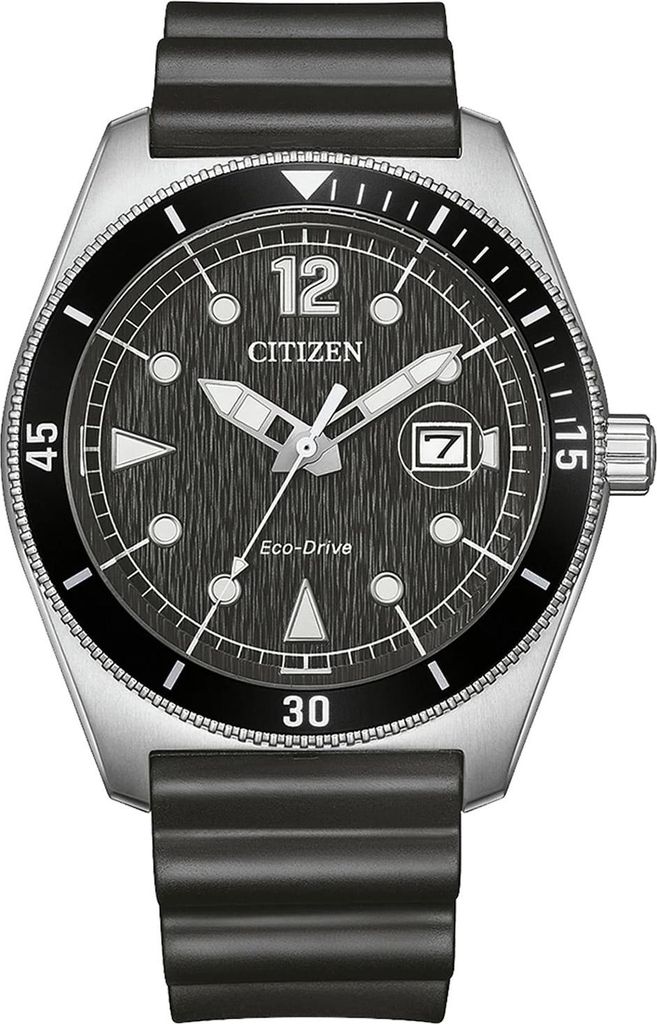 Citizen AW1889-00E Eco-Drive Marine Sports Solar Herrenarmbanduhr Schwarz 1