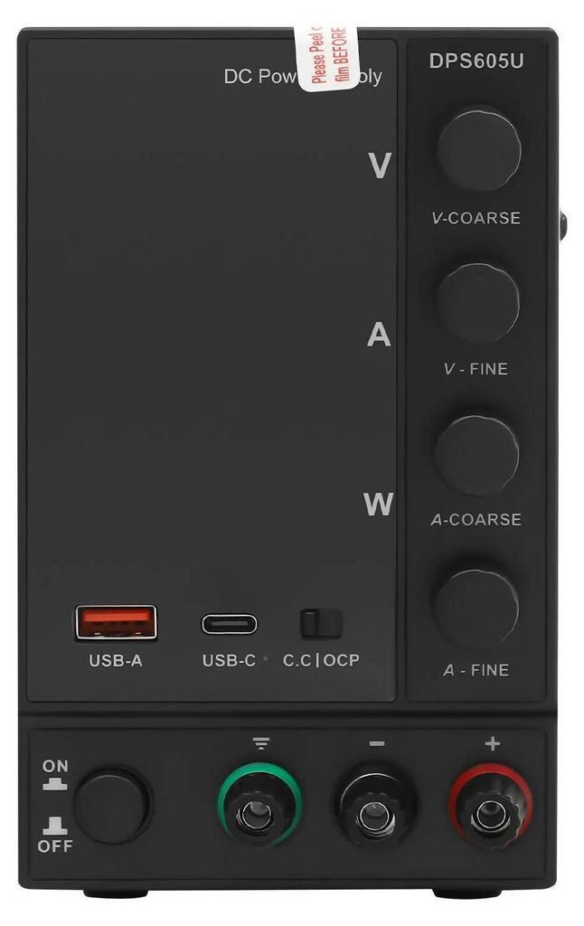 Labornetzgerät - DC Tisch-Netzteil - 300 W - 0–60 V - 5 A - Einstellbar - USB-Schnellladung - Schwarz