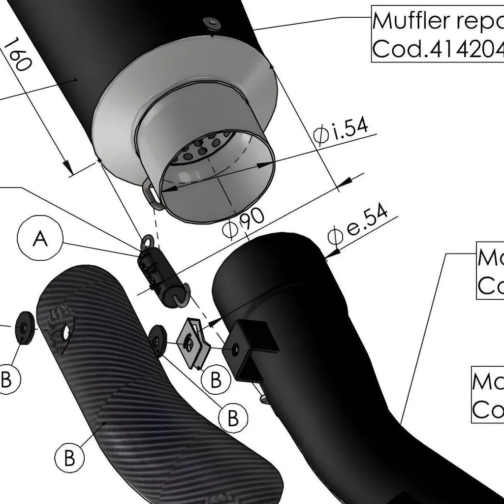 Réparer support échappement LeoVince cassé pour Honda CMX 500 Rebel