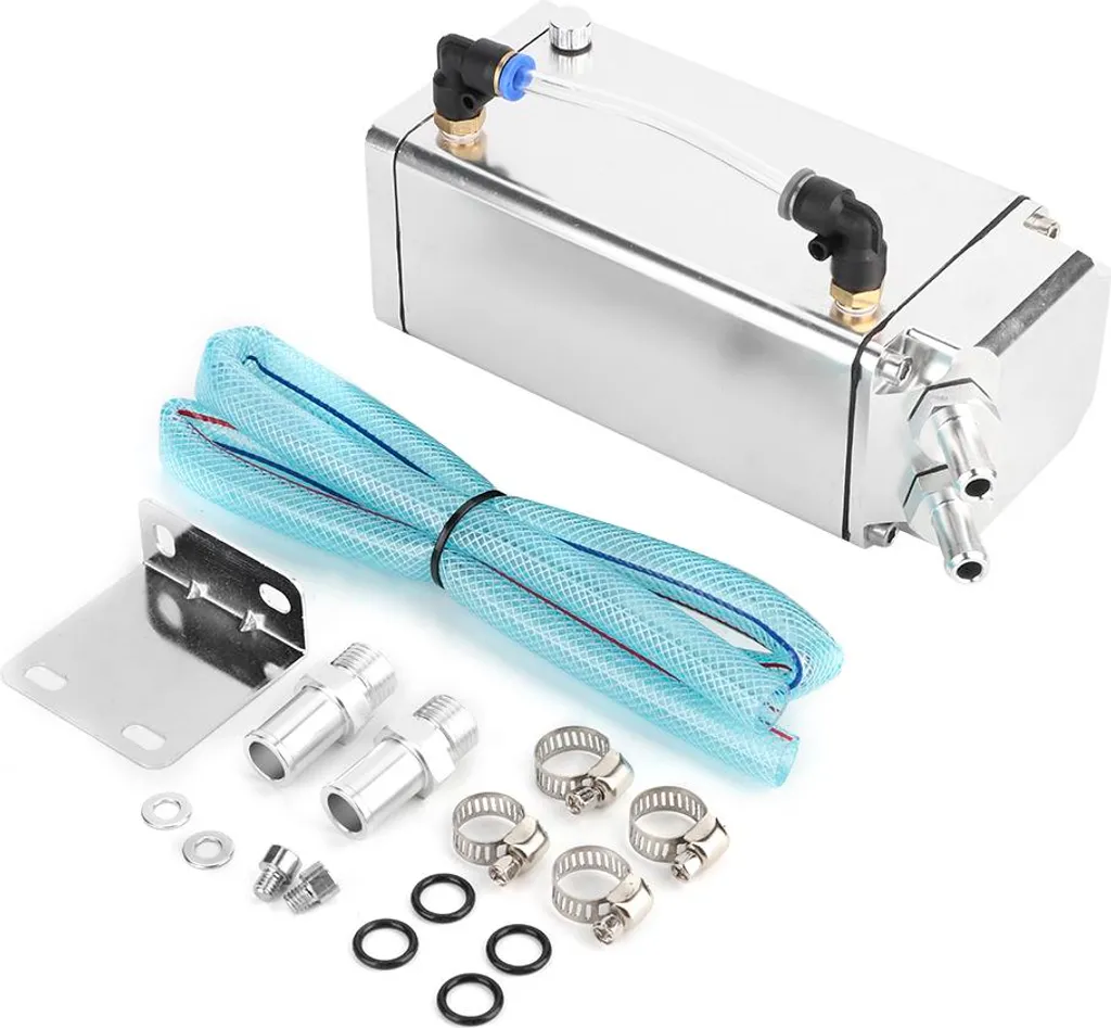 Réservoir d'huile en aluminium carré argenté haute durabilité 1000ml