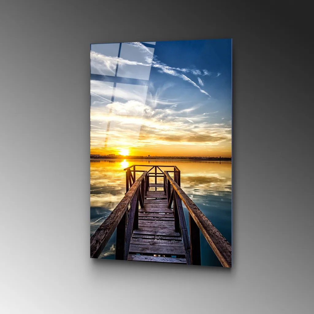 Wallity UV-402 Quadro in Vetro Temperato 50x70 Multicolore | Design Moderno - 5