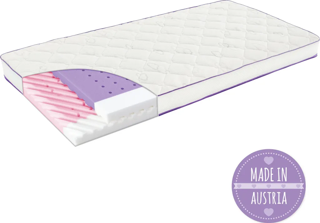 Träumeland Matelas Bébé Polarstern 60x120 cm - Sommeil Sain et Sûr