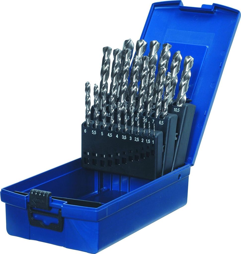 kwb 205720 HSS Metal twist drill bit set 25-piece DIN 338 Produktbild 