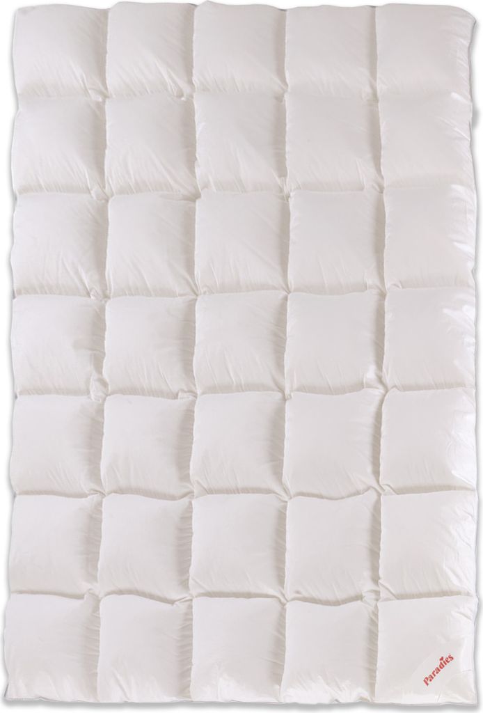 Paradies Daunendecke 155x220 cm Ganzjahres Decke "Safina 100" RDS Gänsedaunen mit 100% Gänsedaunen 100% Baumwolle Premiumdecke Hoteldecke