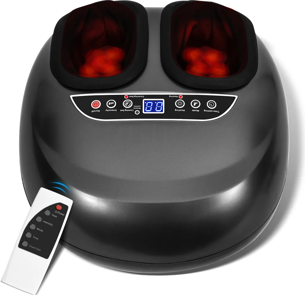 Hengda Massaggiatore elettrico per piedi Massaggiatore portatile per piedi con funzione di calore per i viaggi