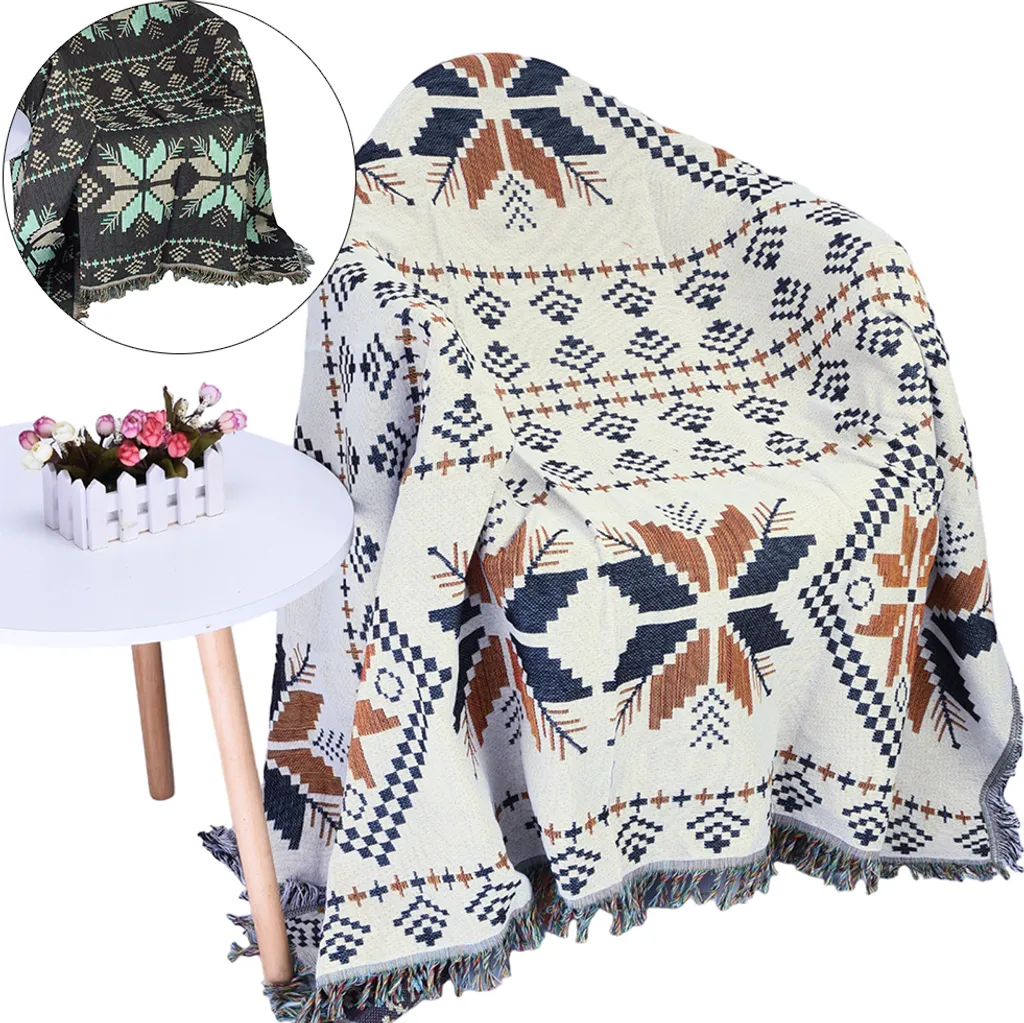 Telo Copridivano Boho 180x230 | Coperta Resistente Lavabile Deco