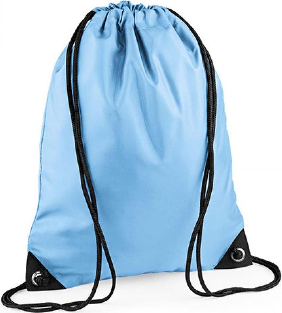 BagBase BG10 | Premium Gymsac Turnbeutel | 33 x 45 cm - Farbe: Sky Blue - Größe: 33 x 45 cm