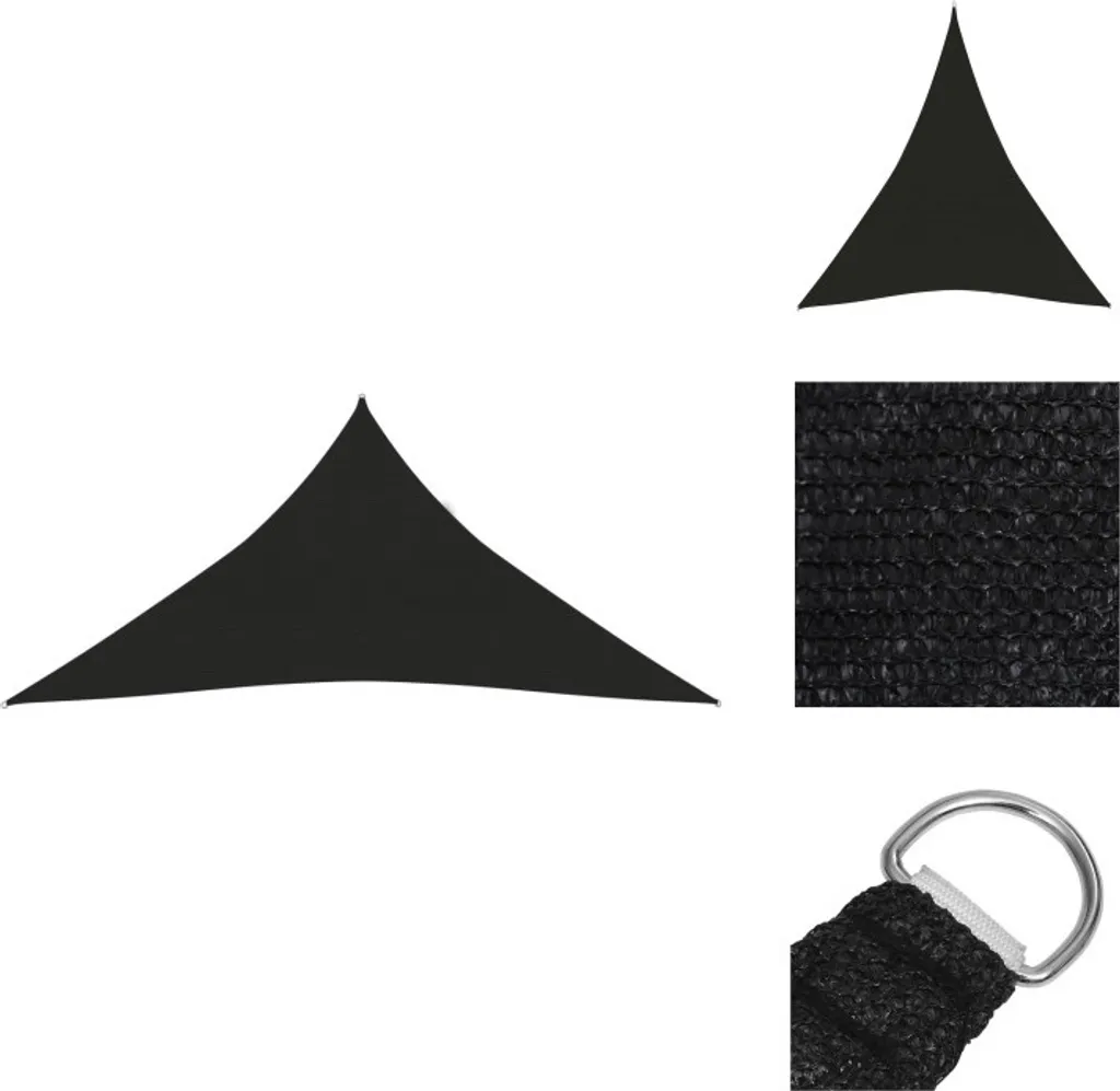 Vela Ombreggiante Nera 5x6x6m vidaXL | Arredo Esterno HDPE Design